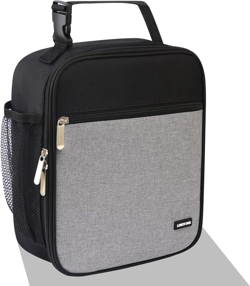 Lovoeo AYEANY Lunch box Lunch bag for men women Lunchbox Lunch bags Insulated Lunch bag Lunch box cooler (Thicken grey), Large - Image 1